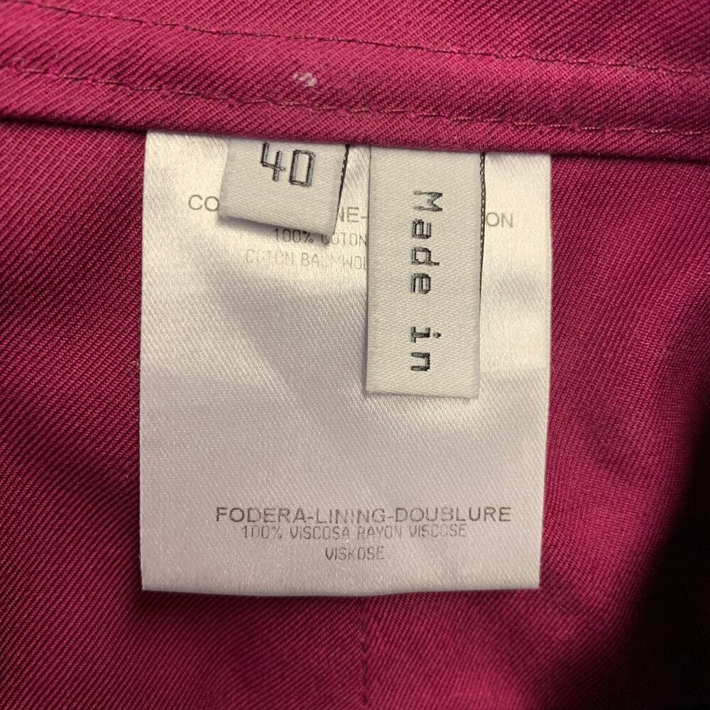 BALENCIAGA 2007 Size 4 Purple Cotton Skirt Panel Shorts - Picture 5 of 7